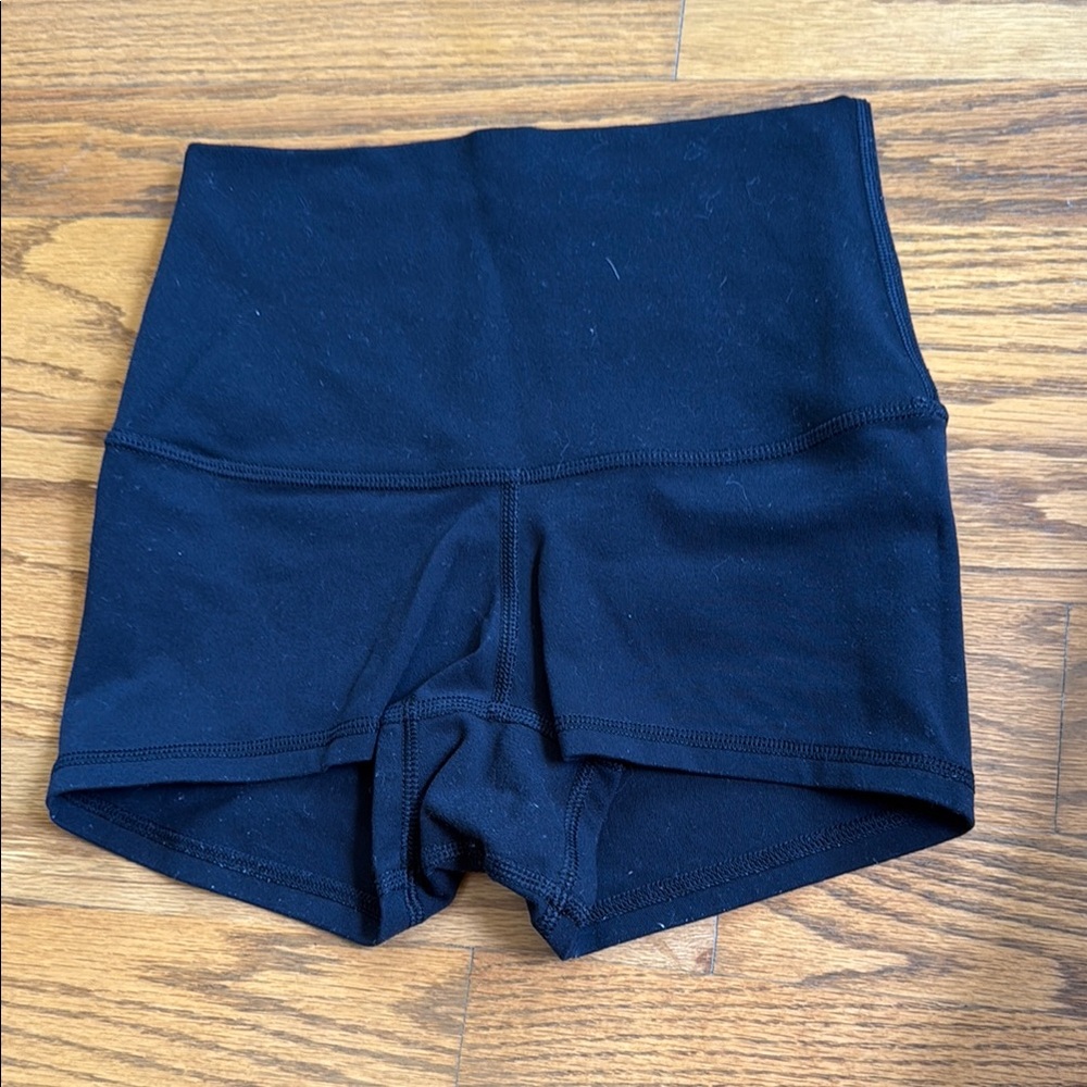 Black Lululemon Biker shorts size 0